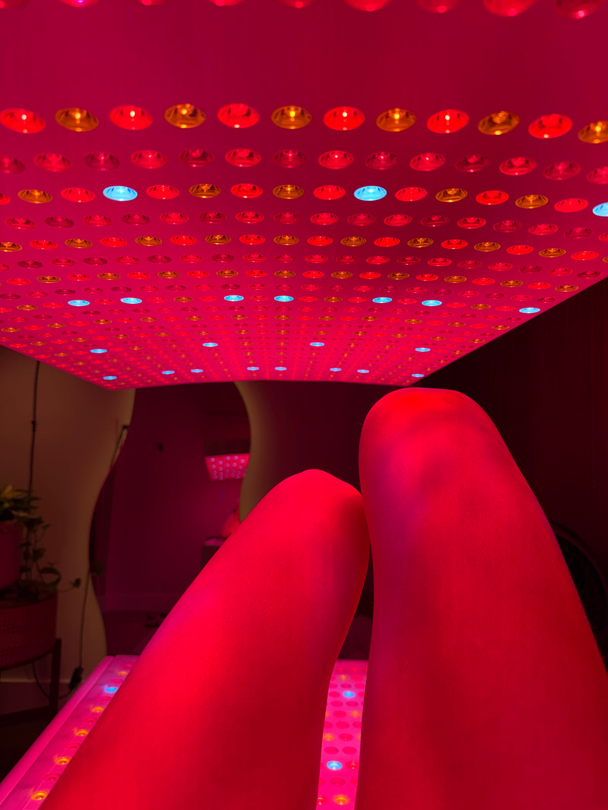 Full-body light panel — wide shot